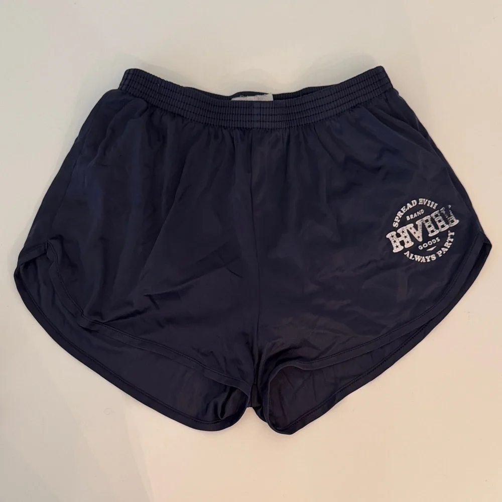 HVIII Women's Navy Athletic Shorts - Picture 1 of 4